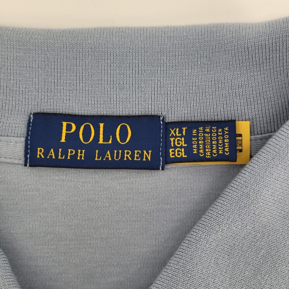 Polo Ralph Lauren Polo Shirt Mens XLT Blue Cotton Short Sleeve Big & Tall NWT - Picture 2 of 10